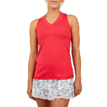 
                        
                          Load image into Gallery viewer, Sofibella UV Colors Racerback Wmns Tennis Tank Top - Berry Red/XL
                        
                       - 5