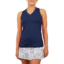 
                        
                          Load image into Gallery viewer, Sofibella UV Colors Racerback Wmns Tennis Tank Top - Navy/2X
                        
                       - 10