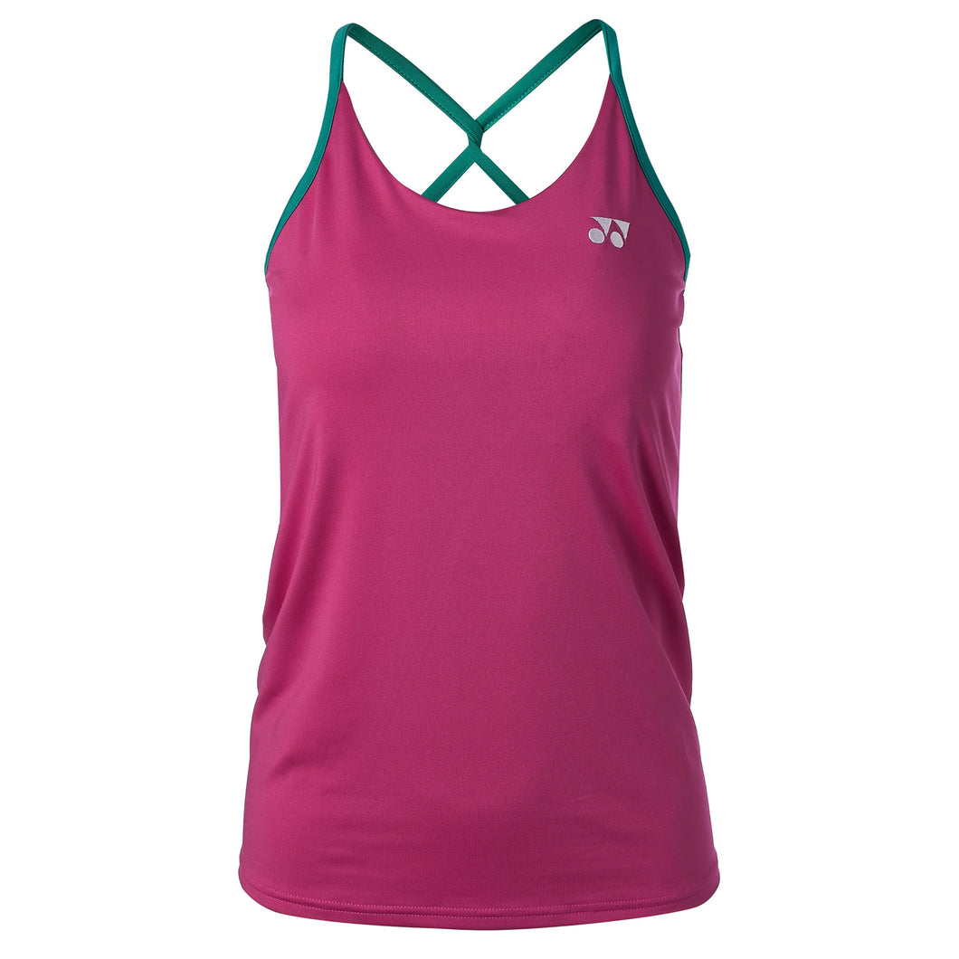 Yonex Slam Womens Tennis Tank Top - Dark Pink/XL