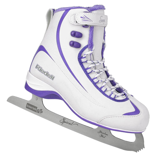 Riedell Soar Womens Figure Skates - 7.0/White/Violet/M