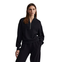 
                        
                          Load image into Gallery viewer, Varley Davidson Womens Half Zip Sweatshirt - Black/L
                        
                       - 1