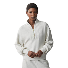 
                        
                          Load image into Gallery viewer, Varley Davidson Womens Half Zip Sweatshirt - Ivory Marl/L
                        
                       - 7