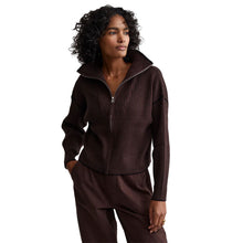 
                        
                          Load image into Gallery viewer, Varley Carmen Knit Womens Jacket - Coffee Bean/M
                        
                       - 1