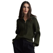 
                        
                          Load image into Gallery viewer, Varley Carmen Knit Womens Jacket - Dark Olive/M
                        
                       - 3