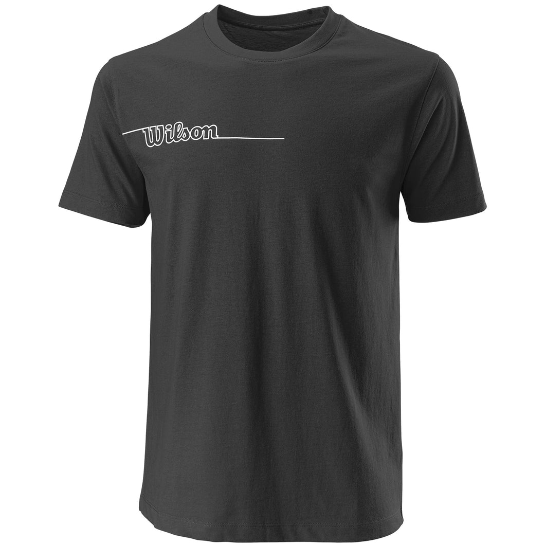 Wilson Team II Tech Mens Tennis Shirt - Black/XL