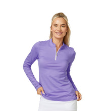 
                        
                          Load image into Gallery viewer, Sofibella  Womens 1/4 Zip Golf Shirt 1 - Amethyst/2X
                        
                       - 1