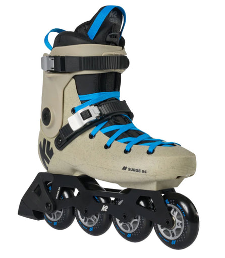 K2 Surge 84 Unisex Urban Inline Skates - Khaki/Blue/M13 / W14