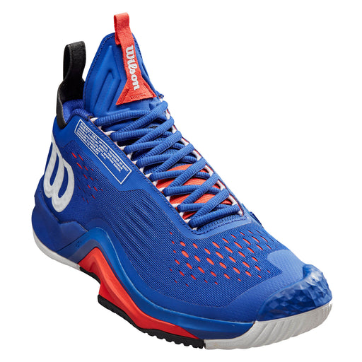 Wilson Rush Pro Tour Mid Mens Tennis Shoes - Blue/Black/Red/D Medium/14.0