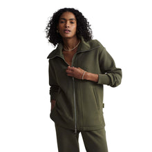 
                        
                          Load image into Gallery viewer, Varley Raleigh Womens Zip Through Jacket - Olive Night/L
                        
                       - 3