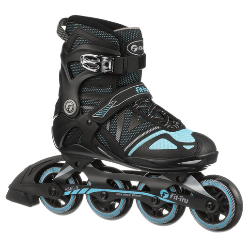 Fit-Tru Cruze 84 Womens Inline Skates 30446 - Blk/Blu/Gry/10