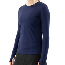 
                        
                          Load image into Gallery viewer, FILA UV Blocker Womens Long Sleeve Tennis Shirt - NAVY 412/XXL
                        
                       - 3