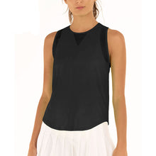 
                        
                          Load image into Gallery viewer, Lucky In Love Chill Out Womens Tennis Tank - BLACK 001/XL
                        
                       - 1