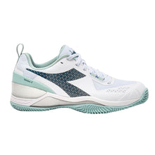 
                        
                          Load image into Gallery viewer, Diadora Blushield Torneo 2 ClY Womens Tennis Shoes - Wht/L.blue/Surf/B Medium/9.5
                        
                       - 1