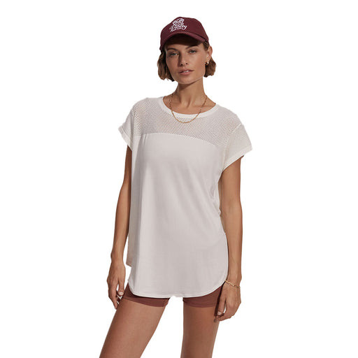 Varley Wakefield Seamless Womens Tee - Snow White/L/XL