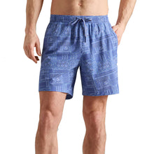 
                        
                          Load image into Gallery viewer, Rhone Pursuit Unlined 7 Inch Mens Tennis Shorts - Blue Bandana/XL
                        
                       - 3