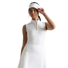 
                        
                          Load image into Gallery viewer, Rhone Course to Court Mocck SL Womens QZ Golf Polo - Snow White/L
                        
                       - 3