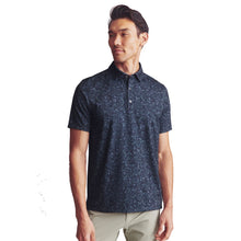 
                        
                          Load image into Gallery viewer, Rhone Sport Paisley Mens Golf Polo - True Navy/Green/XL
                        
                       - 1