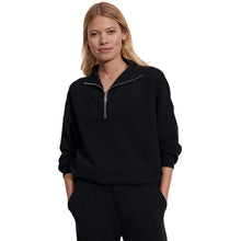 
                        
                          Load image into Gallery viewer, Varley Hawley Half-Zip Womens Sweater - Black/L
                        
                       - 1