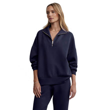 
                        
                          Load image into Gallery viewer, Varley Hawley Half-Zip Womens Sweater - Blue Nights/L
                        
                       - 3