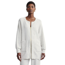 
                        
                          Load image into Gallery viewer, Varley Augusta Zip Through Womens Jacket - Ivory Marl/M
                        
                       - 1