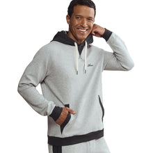 
                        
                          Load image into Gallery viewer, Rhone Heritage Midweight Mens Hoodie - Hthr Gray/Black/L
                        
                       - 3