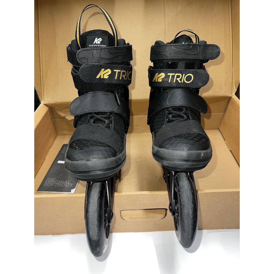 Used K2 Trio 110 Mens Urban IN Skates Light 34160 - Black/Gold/13.0