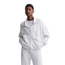 
                        
                          Load image into Gallery viewer, Varley Garcia Zip Through Womens Midlayer - Ivory Marl/L
                        
                       - 1