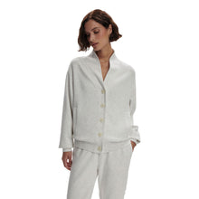 
                        
                          Load image into Gallery viewer, Varley Celeste Button Through Sweat Womens Jacket - Ivory Marl/M
                        
                       - 3